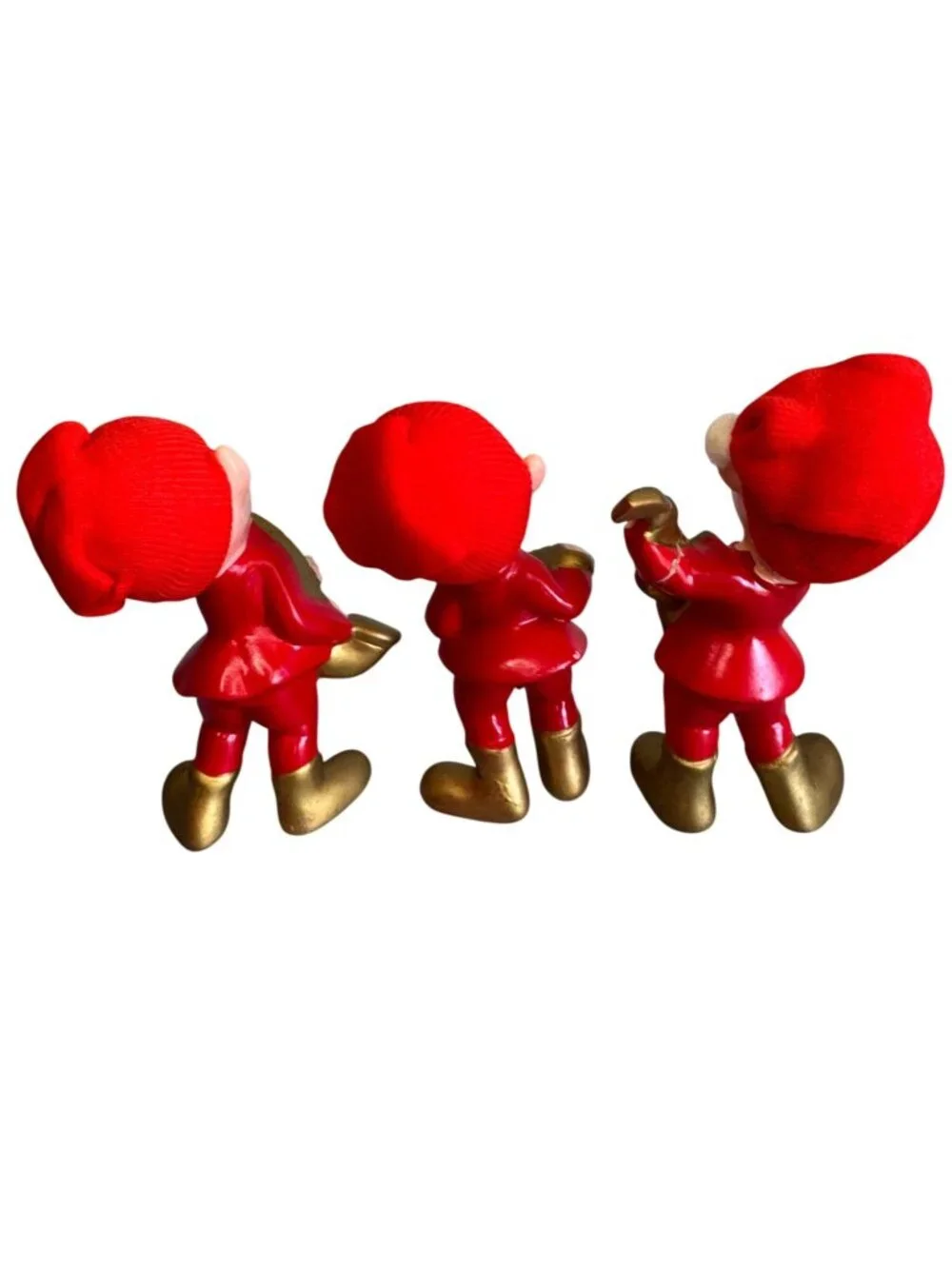 Vintage Inarco Japan Christmas Elf Figurines Set 3 Musicians 4 1/2" - Picture 5 of 6